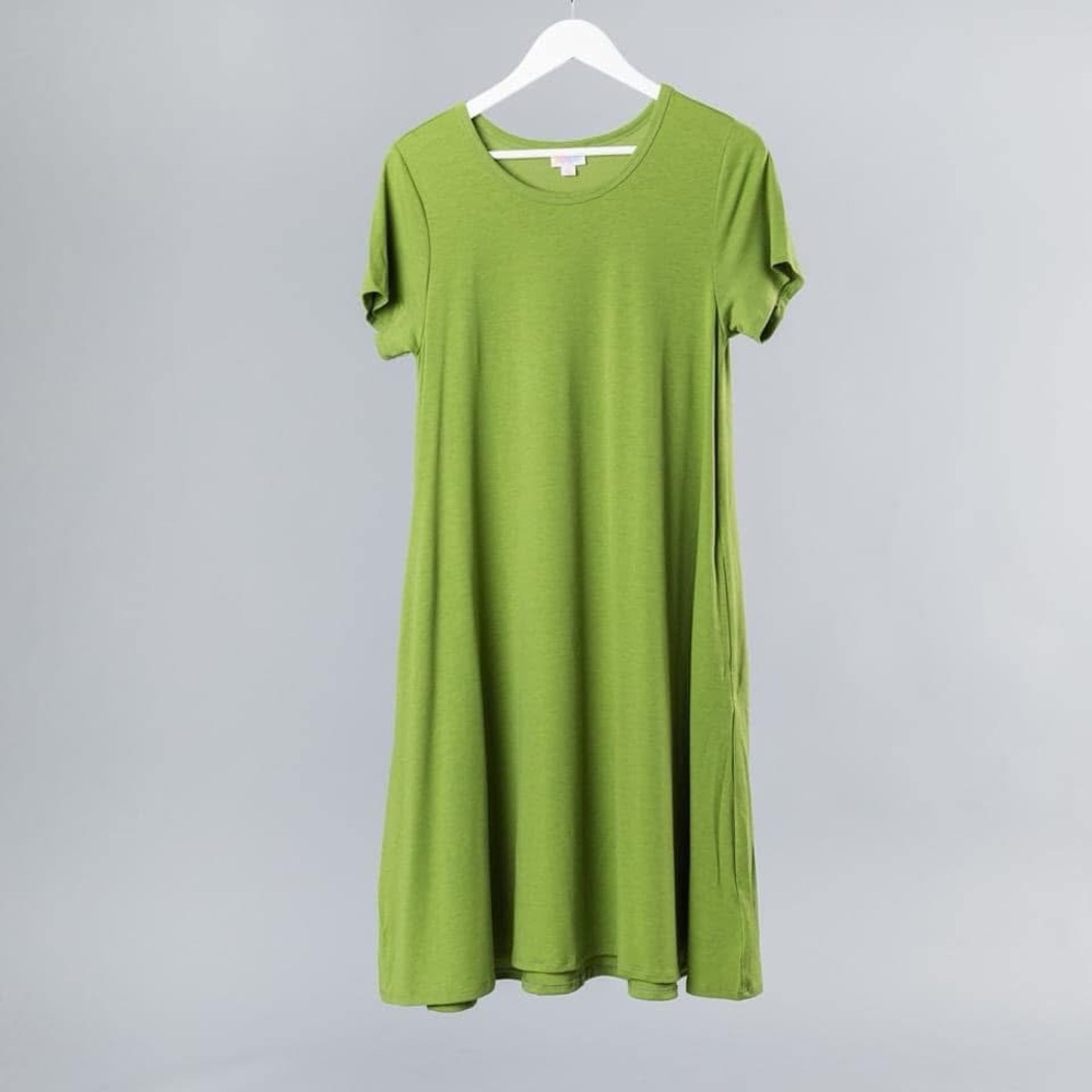 LuLaRoe Jessie Dress in Olive Green